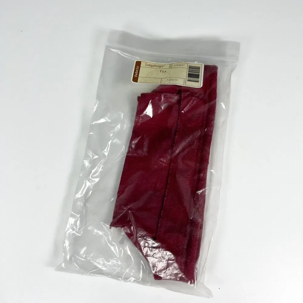 Longaberger Tea Basket Liner - Paprika - NIB #2700627